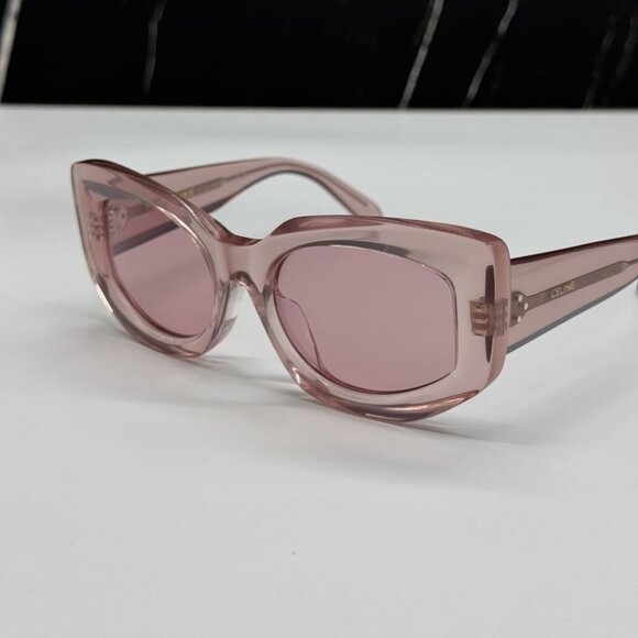NEW CL40277F 72Y CELINE SUNGLASSES PINK WOMEN EYEWEAR CELINE - Picture 6 of 12